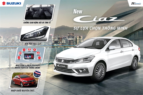 CHÍNH THỨC RA MẮT SEDAN ĐẲNG CẤP CIAZ MỚI 