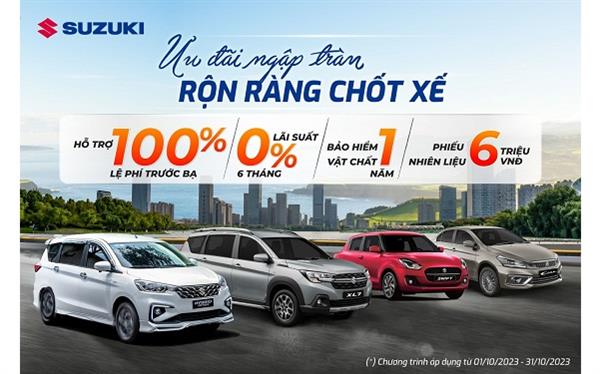 Khuyến mãi Xe Du Lịch Suzuki Vinh Tháng 10/2023 