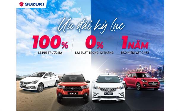 Khuyến mãi tháng 9/2023 Suzuki Vinh